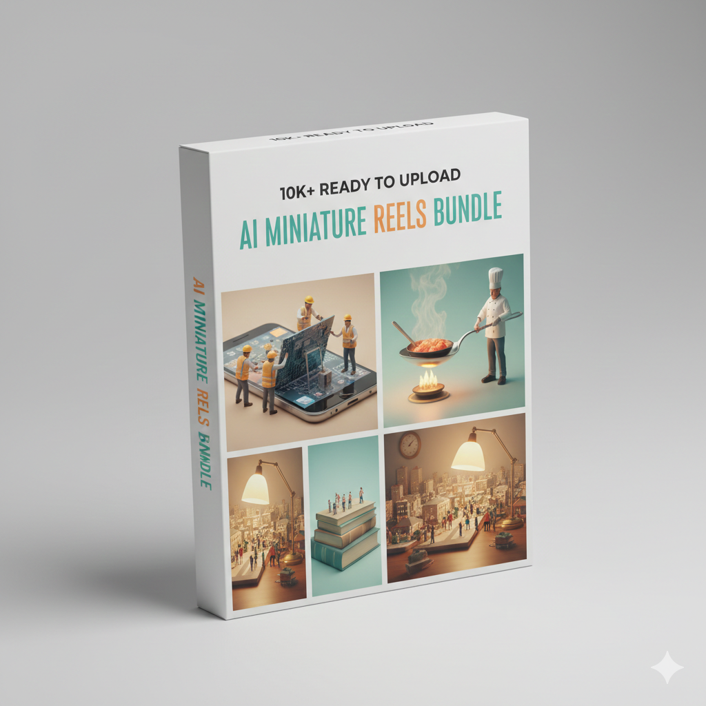 10K+ Ready to Upload Ai Miniature Reels Bundle