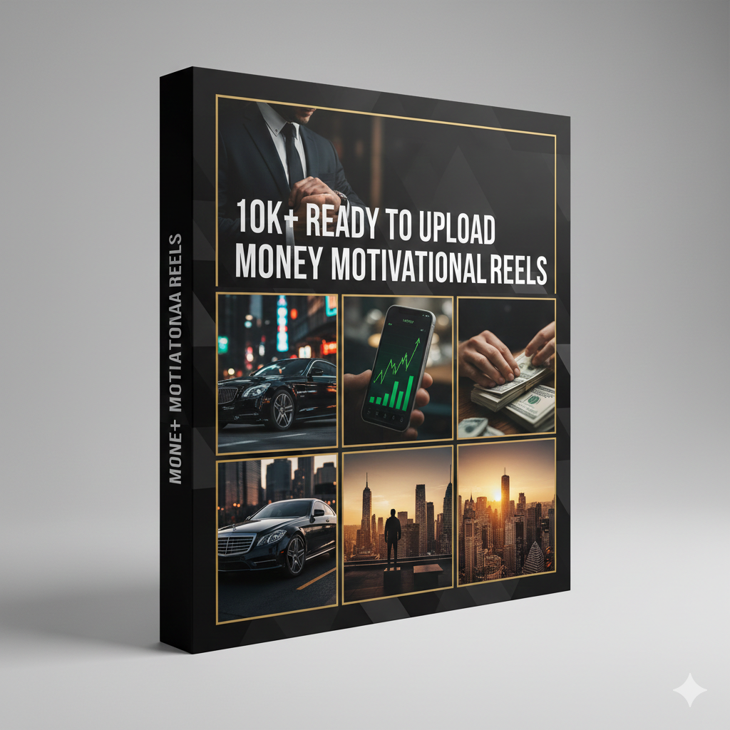 10K+ Ready to Upload Money Motivational Reels