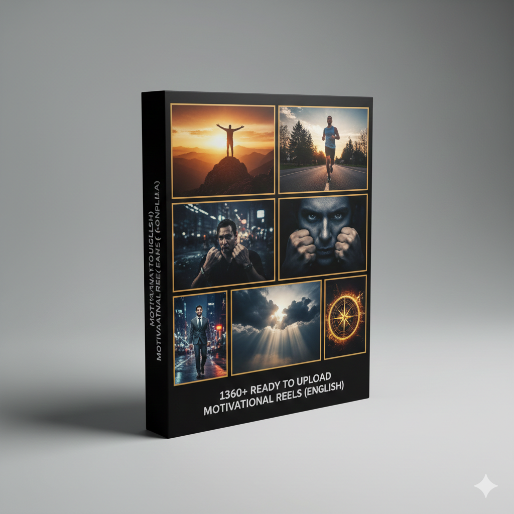 1360+Ready to Upload Motivational Reels (English)