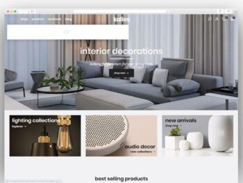 Avina Interior Decoration shopify theme