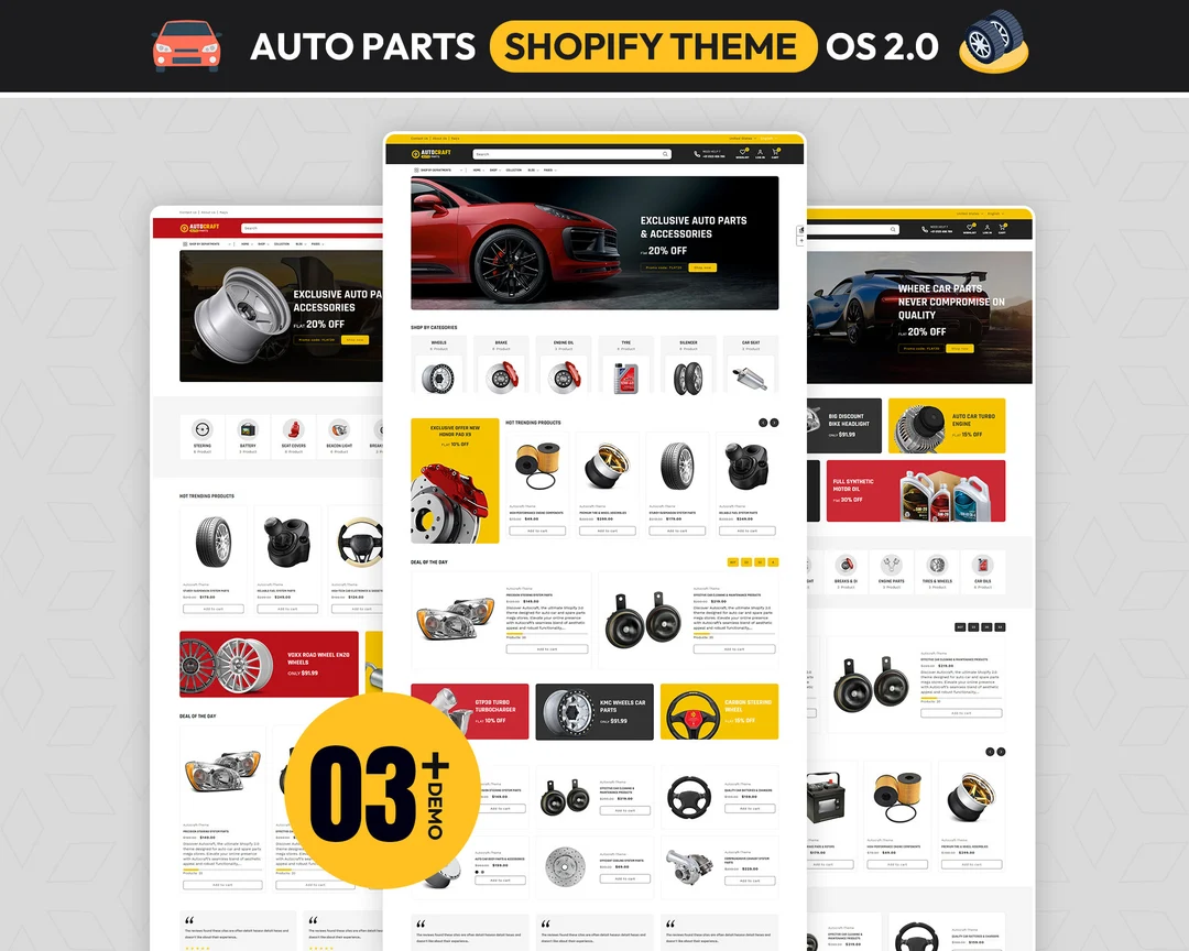Auto Mobile Spares Shopify theme