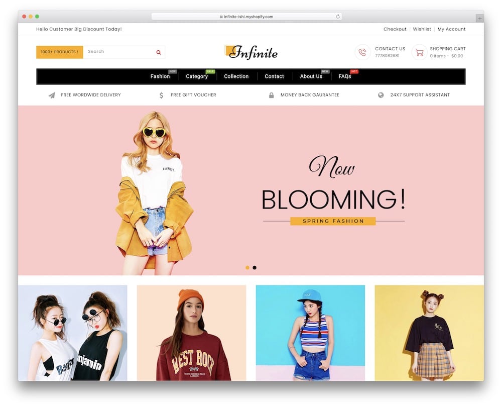 Infinit Fashion Megastore Shopify Theme